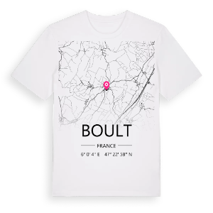 Boult karta t-shirt – ekologisk bomull t-shirt från Pinshirt
