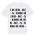 Bourg-de-Sirod ordlek t-shirt