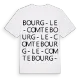 Bourg-le-Comte ordlek t-shirt