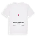 Bourgogne-Franche-Comté karta t-shirt