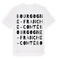 Bourgogne-Franche-Comté ordlek t-shirt