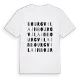 Bourgvilain ordlek t-shirt