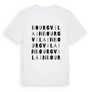 Bourgvilain ordlek t-shirt – ekologisk bomull t-shirt från Pinshirt
