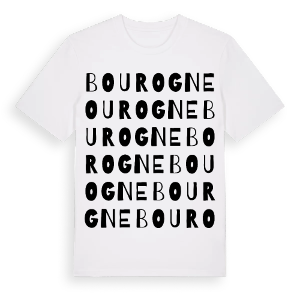 Bourogne ordlek t-shirt – ekologisk bomull t-shirt från Pinshirt