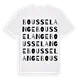 Bousselange ordlek t-shirt