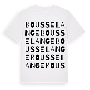 Bousselange ordlek t-shirt – ekologisk bomull t-shirt från Pinshirt