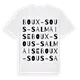 Boux-sous-Salmaise ordlek t-shirt