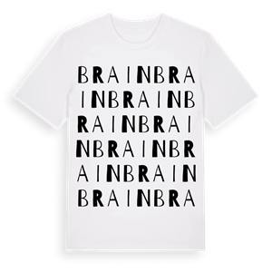 Brain ordlek t-shirt – ekologisk bomull t-shirt från Pinshirt