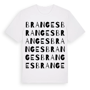 Branges ordlek t-shirt – ekologisk bomull t-shirt från Pinshirt