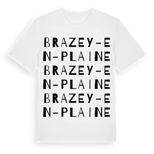 Brazey-en-Plaine ordlek t-shirt – ekologisk bomull t-shirt från Pinshirt