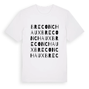 Breconchaux ordlek t-shirt – ekologisk bomull t-shirt från Pinshirt