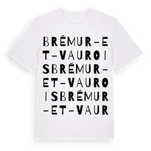 Brémur-et-Vaurois ordlek t-shirt – ekologisk bomull t-shirt från Pinshirt