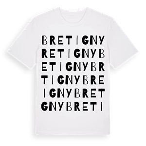 Bretigny ordlek t-shirt – ekologisk bomull t-shirt från Pinshirt