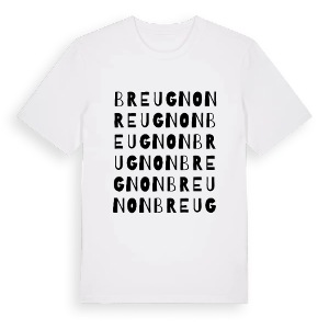 Breugnon ordlek t-shirt – ekologisk bomull t-shirt från Pinshirt