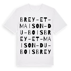 Brey-et-Maison-du-Bois ordlek t-shirt – ekologisk bomull t-shirt från Pinshirt