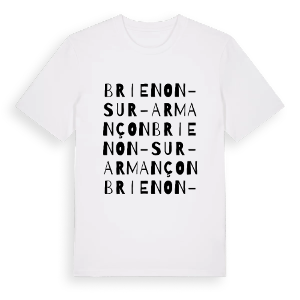 Brienon-sur-Armançon ordlek t-shirt – ekologisk bomull t-shirt från Pinshirt