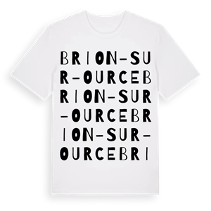 Brion-sur-Ource ordlek t-shirt – ekologisk bomull t-shirt från Pinshirt