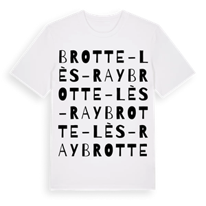 Brotte-lès-Ray ordlek t-shirt – ekologisk bomull t-shirt från Pinshirt