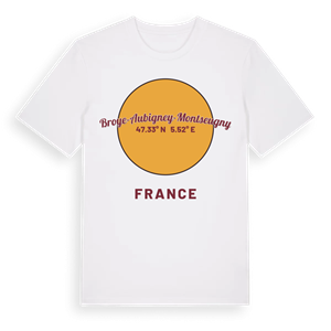 Broye-Aubigney-Montseugny cirkel t-shirt – ekologisk bomull t-shirt från Pinshirt