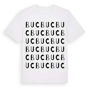 Buc ordlek t-shirt – ekologisk bomull t-shirt från Pinshirt