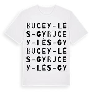 Bucey-lès-Gy ordlek t-shirt – ekologisk bomull t-shirt från Pinshirt