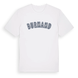Burnand college t-shirt – ekologisk bomull t-shirt från Pinshirt