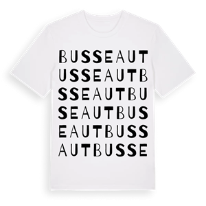 Busseaut ordlek t-shirt – ekologisk bomull t-shirt från Pinshirt