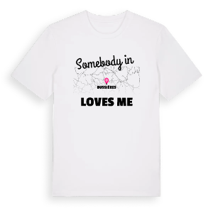 Någon i Bussières älskar mig t-shirt – ekologisk bomull t-shirt från Pinshirt