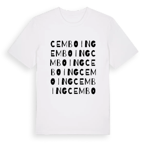 Cemboing ordlek t-shirt – ekologisk bomull t-shirt från Pinshirt