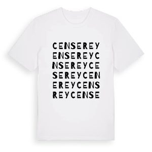Censerey ordlek t-shirt – ekologisk bomull t-shirt från Pinshirt
