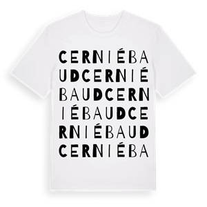 Cerniébaud ordlek t-shirt – ekologisk bomull t-shirt från Pinshirt