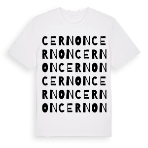 Cernon ordlek t-shirt – ekologisk bomull t-shirt från Pinshirt