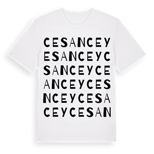 Cesancey ordlek t-shirt – ekologisk bomull t-shirt från Pinshirt