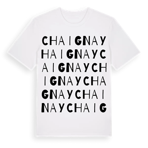 Chaignay ordlek t-shirt – ekologisk bomull t-shirt från Pinshirt
