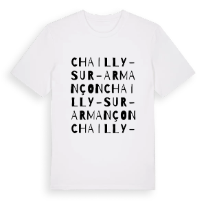 Chailly-sur-Armançon ordlek t-shirt – ekologisk bomull t-shirt från Pinshirt