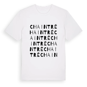 Chaintré ordlek t-shirt – ekologisk bomull t-shirt från Pinshirt