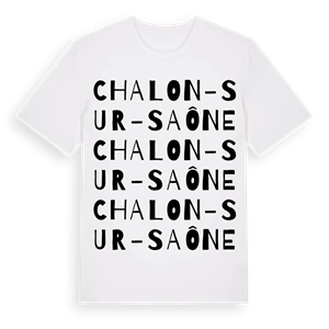 Chalon-sur-Saône ordlek t-shirt – ekologisk bomull t-shirt från Pinshirt