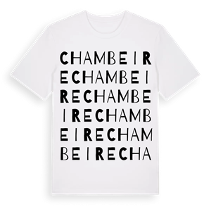 Chambeire ordlek t-shirt – ekologisk bomull t-shirt från Pinshirt