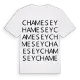 Chamesey ordlek t-shirt