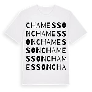 Chamesson ordlek t-shirt – ekologisk bomull t-shirt från Pinshirt