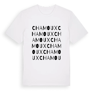 Chamoux ordlek t-shirt – ekologisk bomull t-shirt från Pinshirt