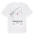 Champagne-sur-Loue karta t-shirt
