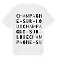 Champagne-sur-Loue ordlek t-shirt
