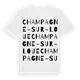 Champagne-sur-Loue ordlek t-shirt