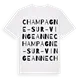 Champagne-sur-Vingeanne ordlek t-shirt