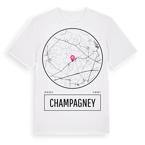 Champagney t-shirt – ekologisk bomull t-shirt från Pinshirt