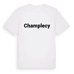 Champlecy fetstil t-shirt – ekologisk bomull t-shirt från Pinshirt