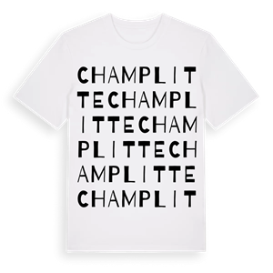 Champlitte ordlek t-shirt – ekologisk bomull t-shirt från Pinshirt