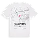Champvans karta t-shirt