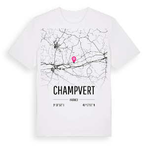 Champvert karta t-shirt – ekologisk bomull t-shirt från Pinshirt